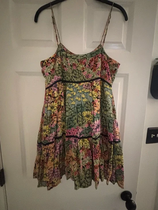 Urban Outfitters Pink, Yellow, Green Floral Sundress - Picture 4 of 6
